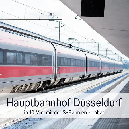 Rheinblick7 - Spektakulaerer Blick Auf Duesseldorfer Skyline - Ruhig Modern Privatparkplatz Aufzug - Anbindung An Messe Flughafen Hauptbahnhof Neuss