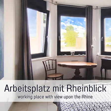 Rheinblick7 - Spektakulaerer Blick Auf Duesseldorfer Skyline - Ruhig Modern Privatparkplatz Aufzug - Anbindung An Messe Flughafen Hauptbahnhof *