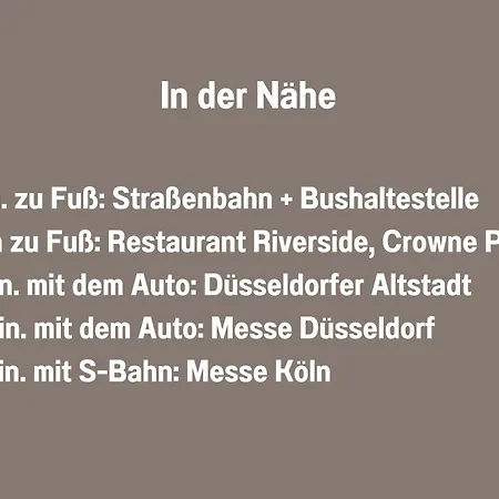 Rheinblick7 - Spektakulaerer Blick Auf Duesseldorfer Skyline - Ruhig Modern Privatparkplatz Aufzug - Anbindung An Messe Flughafen Hauptbahnhof Appartement *