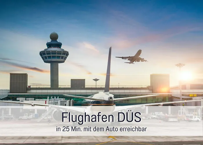 Daire Rheinblick7 - Spektakulaerer Blick Auf Duesseldorfer Skyline - Ruhig Modern Privatparkplatz Aufzug - Anbindung An Messe Flughafen Hauptbahnhof