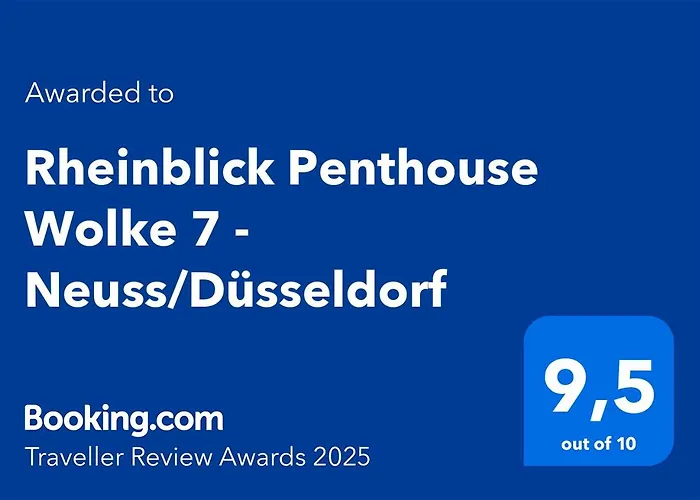 Rheinblick7 - Spektakulaerer Blick Auf Duesseldorfer Skyline - Ruhig Modern Privatparkplatz Aufzug - Anbindung An Messe Flughafen Hauptbahnhof * Neuss